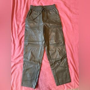 Saks Fifth Avenue Women's Dark Green Cargo Pants